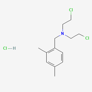 2-chloro-N-(2-chloroethyl)-N-[(2,4-dimethylphenyl)methyl]ethanamine;hydrochloride