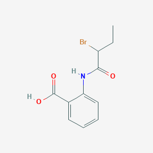 molecular formula C11H12BrNO3 B1400955 2-[(2-Bromobutanoyl)amino]benzoic acid CAS No. 1365963-93-4