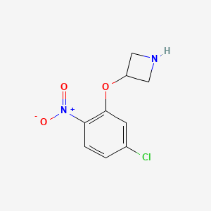 molecular formula C9H9ClN2O3 B1400957 3-(5-Chloro-2-nitrophenoxy)azetidine CAS No. 1342551-36-3