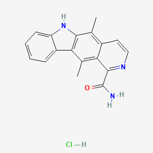 6H-Pyrido[4,3-b]carbazole-1-carboxamide, 5,11-dimethyl-, monohydrochloride