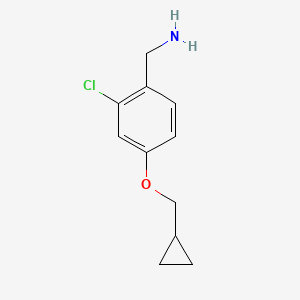 2-Chloro-4-cyclopropylmethoxybenzylamine