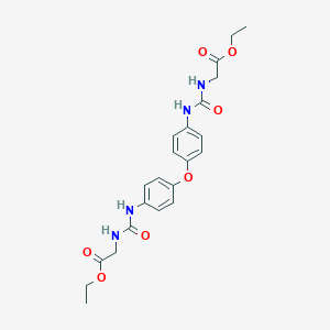 Ethyl 2-[[4-[4-(ethoxycarbonylmethylcarbamoylamino)phenoxy]phenyl]carbamoylamino]acetate