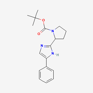 tert-butyl 2-(5-phenyl-1H-imidazol-2-yl)pyrrolidine-1-carboxylate