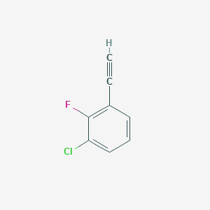 molecular formula C8H4ClF B1400961 1-Chloro-3-ethynyl-2-fluorobenzene CAS No. 1341512-63-7