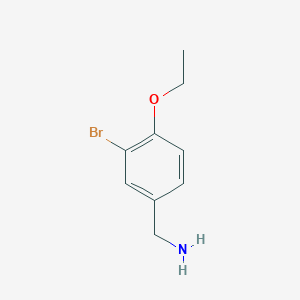 molecular formula C9H12BrNO B1400962 (3-Bromo-4-ethoxyphenyl)methanamine CAS No. 1491549-11-1