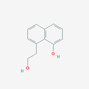 molecular formula C12H12O2 B14009624 8-(2-Hydroxyethyl)-1-naphthol 