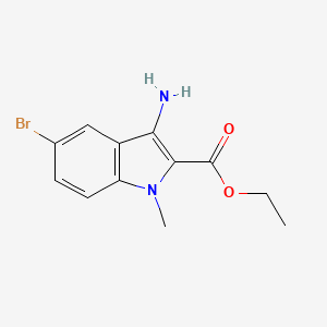 Ethyl 3-amino-5-bromo-1-methyl-1H-indole-2-carboxylate