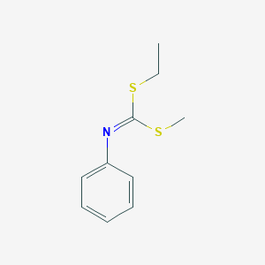 molecular formula C10H13NS2 B14009676 Ethyl methyl phenylcarbonodithioimidate CAS No. 20033-60-7