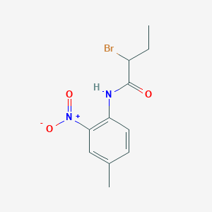 2-Bromo-N-(4-methyl-2-nitrophenyl)butanamide