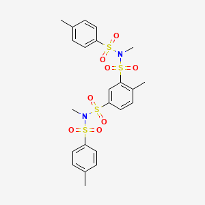 1-N,3-N,4-trimethyl-1-N,3-N-bis-(4-methylphenyl)sulfonylbenzene-1,3-disulfonamide