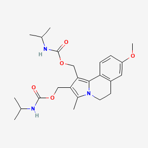 [8-methoxy-3-methyl-1-(propan-2-ylcarbamoyloxymethyl)-5,6-dihydropyrrolo[2,1-a]isoquinolin-2-yl]methyl N-propan-2-ylcarbamate