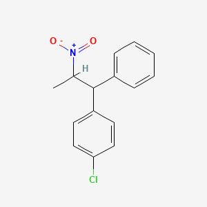 molecular formula C15H14ClNO2 B14009706 1-Chloro-4-(2-nitro-1-phenylpropyl)benzene CAS No. 58177-49-4