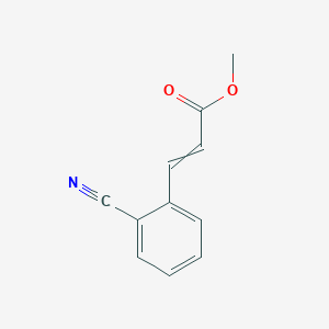 molecular formula C11H9NO2 B14009722 Methyl 3-(2-cyanophenyl)prop-2-enoate CAS No. 75746-64-4