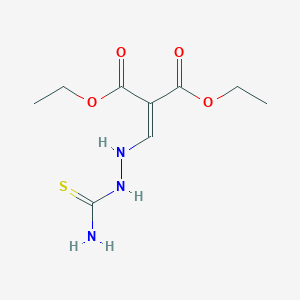 molecular formula C9H15N3O4S B14009747 Diethyl 2-[(2-carbamothioylhydrazinyl)methylidene]propanedioate CAS No. 93505-49-8