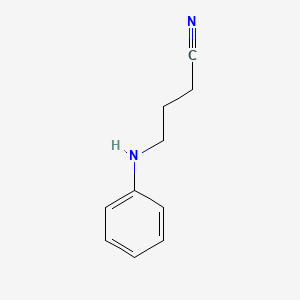 molecular formula C10H12N2 B14009752 Butyronitrile, 4-anilino- CAS No. 73747-25-8