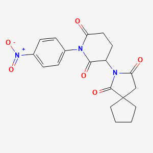 2-[1-(4-Nitrophenyl)-2,6-dioxopiperidin-3-yl]-2-azaspiro[4.4]nonane-1,3-dione