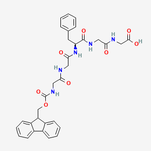 (S)-11-Benzyl-1-(9H-fluoren-9-YL)-3,6,9,12,15-pentaoxo-2-oxa-4,7,10,13,16-pentaazaoctadecan-18-oic acid