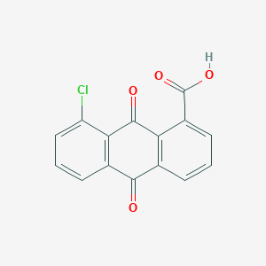 molecular formula C15H7ClO4 B14009787 8-Chloro-9,10-dioxo-9,10-dihydroanthracene-1-carboxylic acid CAS No. 38366-33-5