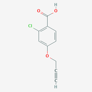 molecular formula C10H7ClO3 B1400979 2-Chloro-4-(prop-2-yn-1-yloxy)benzoic acid CAS No. 1339505-85-9