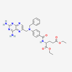 Diethyl 2-[[4-[benzyl-[(2,4-diaminopteridin-6-yl)methyl]amino]benzoyl]amino]pentanedioate