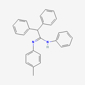 N'-(4-methylphenyl)-N,2,2-triphenylethanimidamide