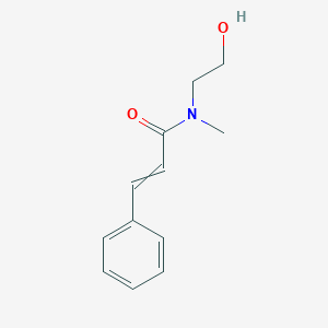 molecular formula C12H15NO2 B14009806 N-(2-hydroxyethyl)-N-methyl-3-phenylprop-2-enamide CAS No. 5156-11-6