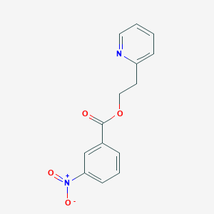 molecular formula C14H12N2O4 B14009812 2-Pyridineethanol,2-(3-nitrobenzoate) CAS No. 6622-42-0