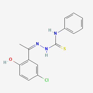 1-[(Z)-1-(5-chloro-2-hydroxyphenyl)ethylideneamino]-3-phenylthiourea