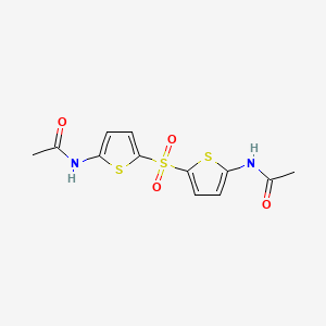 N-[5-(5-acetamidothiophen-2-yl)sulfonylthiophen-2-yl]acetamide