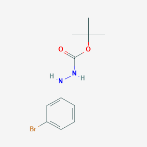 molecular formula C11H15BrN2O2 B14009896 tert-Butyl 2-(3-bromophenyl)hydrazinecarboxylate 