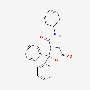 5-Oxo-n,2,2-triphenyltetrahydrofuran-3-carboxamide