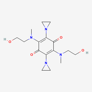 2,5-Bis(aziridin-1-yl)-3,6-bis[2-hydroxyethyl(methyl)amino]cyclohexa-2,5-diene-1,4-dione