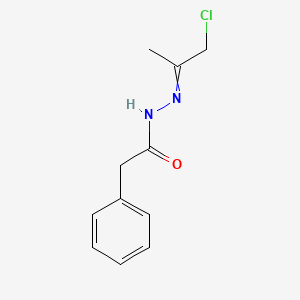 N-(1-Chloropropan-2-ylideneamino)-2-phenyl-acetamide