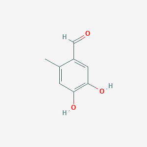 molecular formula C8H8O3 B14009939 4,5-Dihydroxy-2-methylbenzaldehyde 