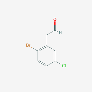 molecular formula C8H6BrClO B1400994 2-(2-Bromo-5-chlorophenyl)acetaldehyde CAS No. 265107-67-3