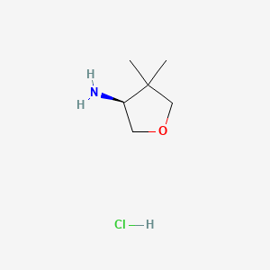 (S)-4,4-Dimethyltetrahydrofuran-3-amine hydrochloride