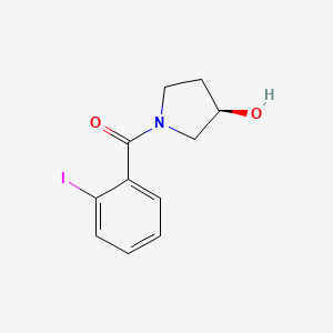 molecular formula C11H12INO2 B1400995 (3R)-1-(2-iodobenzoyl)pyrrolidin-3-ol CAS No. 1567933-97-4