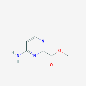 molecular formula C7H9N3O2 B1400996 4-氨基-6-甲基嘧啶-2-甲酸甲酯 CAS No. 1520279-43-9