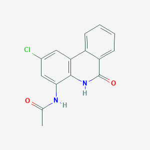 n-(2-Chloro-6-oxo-5,6-dihydrophenanthridin-4-yl)acetamide