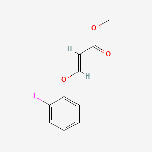 molecular formula C10H9IO3 B14010005 (E)-Methyl 3-(2-iodophenoxy)acrylate 