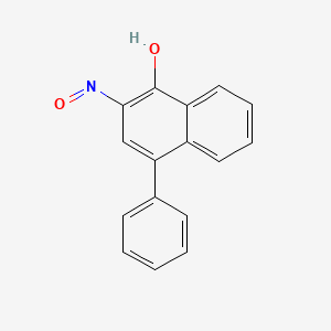 molecular formula C16H11NO2 B14010023 2-Nitroso-4-phenylnaphthalen-1-ol CAS No. 6624-22-2