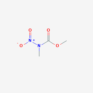 molecular formula C3H6N2O4 B14010102 Methyl methyl(nitro)carbamate CAS No. 14442-54-7