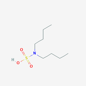 molecular formula C8H19NO3S B14010114 Dibutylsulfamic acid CAS No. 90225-81-3