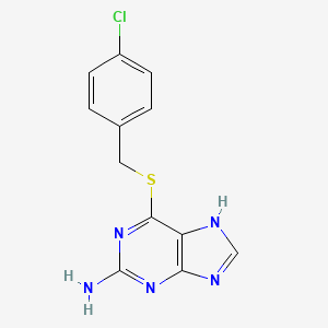 6-[(4-chlorophenyl)methylsulfanyl]-7H-purin-2-amine