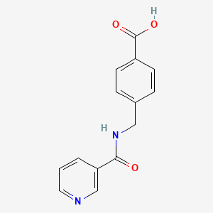 Benzoic acid, 4-[[(3-pyridinylcarbonyl)amino]methyl]-