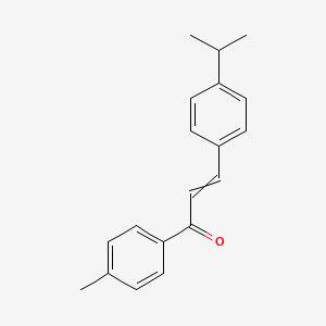 molecular formula C19H20O B14010207 1-(4-Methylphenyl)-3-(4-propan-2-ylphenyl)prop-2-en-1-one 