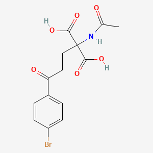 (Acetylamino)[3-(4-bromophenyl)-3-oxopropyl]propanedioic acid