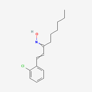 N-[1-(2-chlorophenyl)non-1-en-3-ylidene]hydroxylamine