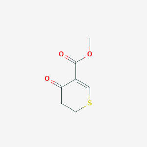 molecular formula C7H8O3S B14010240 methyl 4-oxo-3,4-dihydro-2H-thiopyran-5-carboxylate CAS No. 62723-59-5