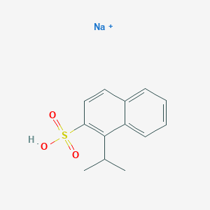 molecular formula C13H14NaO3S+ B14010250 2-Naphthalenesulfonicacid, 1-(1-methylethyl)-, sodium salt CAS No. 7403-47-6